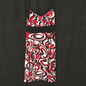 Speechless Dress BLACK and RED